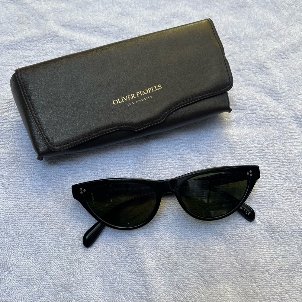 Oliver Peoples Sleek Black Sunglasses